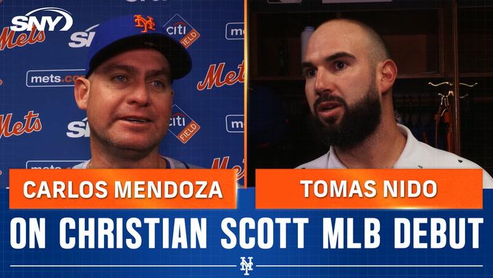 Carlos Mendoza and Tomas Nido impressed with Christian Scott Mets debut