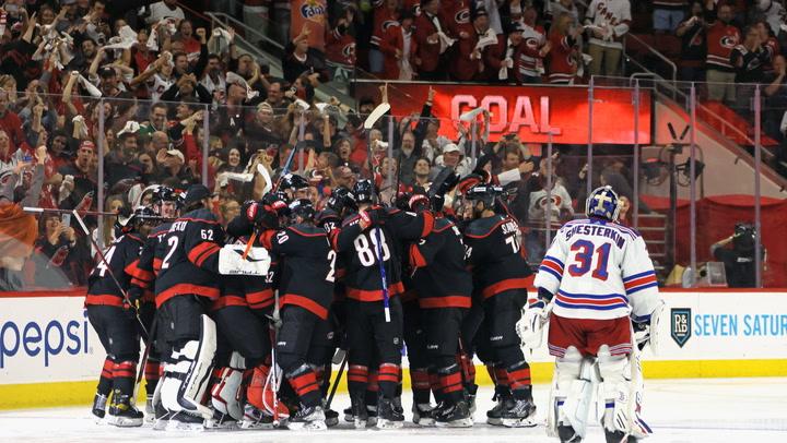 Rangers HC Gerard Gallant, Ryan Strome, and Ryan Reaves reflect on Game 1 loss and how to bounce back