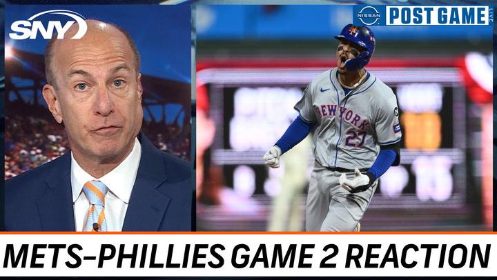 Gary Cohen and crew discuss Mets' NLDS Game 2 walk-off loss to Phillies, analyzing key plays.