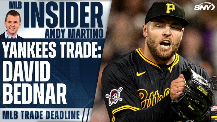 Yankees acquire David Bednar to bolster pen without giving up top prospects