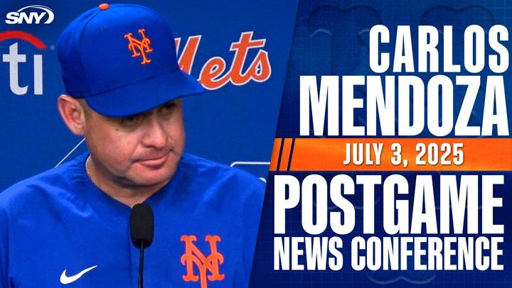 Carlos Mendoza talks 'huge' David Peterson effort, strong bullpen, Luis Torrens' great throw in ninth inning as Mets win