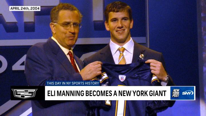 April 24th, 2004 Eli Manning becomes a NY Giant