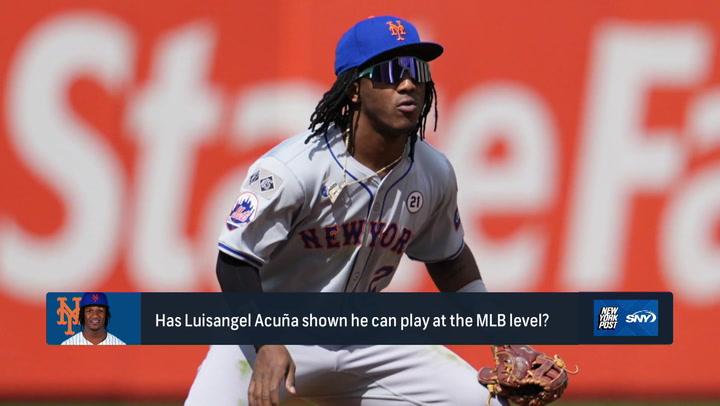 Metsmerized Online reviews Luisangel Acuna's big night with the Mets. Is he ready for a playoff run?