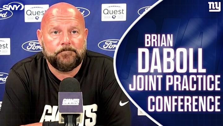 Brian Daboll on joint practice with Jets, leadership of Brian Burns