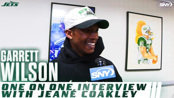 Garrett Wilson on reuniting with college teammate Justin Fields and playing under new coach Aaron Glenn