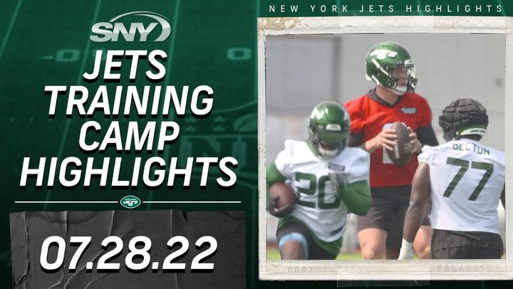 Check out Zach Wilson and the 2022 Jets offense in action | Jets Training Camp