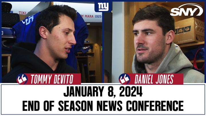 Daniel Jones and Tommy DeVito talk QB future of the Giants