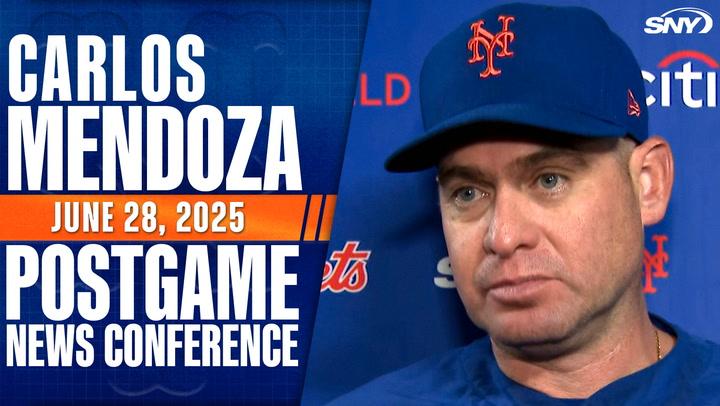 Carlos Mendoza comments on ejection, navigating fatigued pitching staff, 'sticking together as a team'