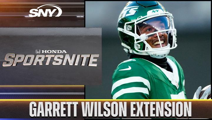 NFL Insider reacts to Garrett Wilson's contract extension with the Jets | SportsNite