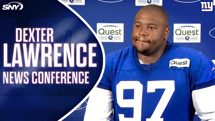 Dexter Lawrence discusses Giants' defense prep and training camp progress ahead of the NFL season.