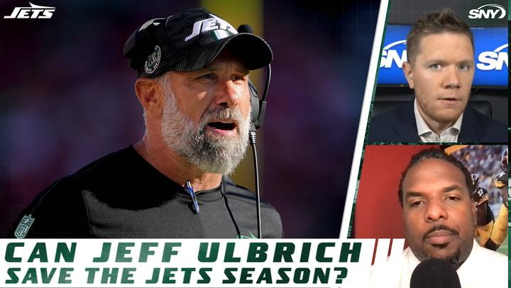 SNY panel discusses Jeff Ulbrich's impact on Jets as interim head coach post-Saleh firing.