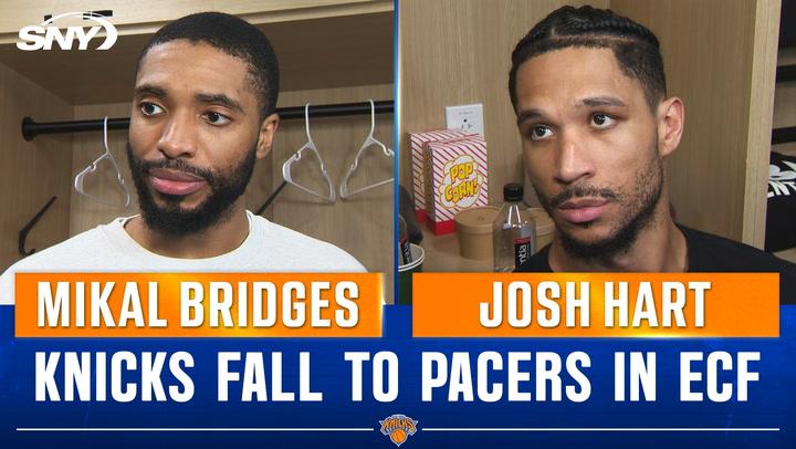 Two basketball players interviewed.