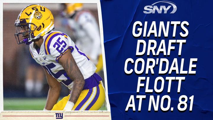 Giants take CB Cor'Dale Flott at No. 81 in NFL Draft | NFL Insider Ralph Vacchiano