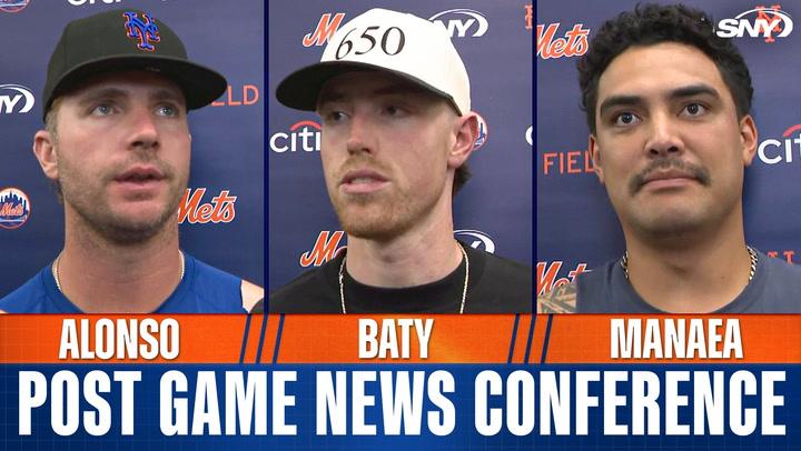 Brett Baty on 10th inning error, Pete Alonso on three-run home run