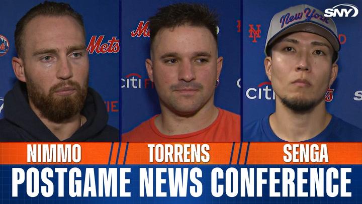 Brandon Nimmo update on stiff neck, Luis Torrens update on catching hand