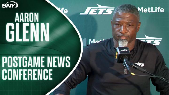Aaron Glenn not pleased with Jets offense in preseason loss to Giants