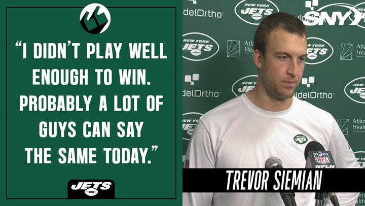 Jets backup QB Trevor Siemian on team's forgettable performance vs. Miami