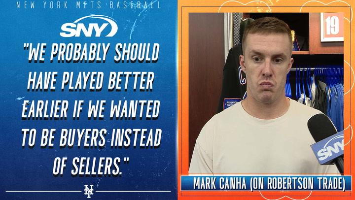 Mark Canha reacts to David Robertson's trade to the Marlins | Mets Post Game