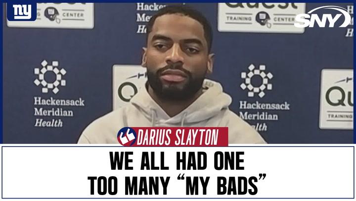 Giants wide receiver Darius Slayton after team's loss: 'We know how to fix it'