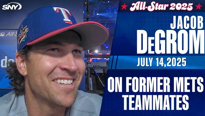 Jacob deGrom on seeing former Mets teammates at the All-Star game festivities