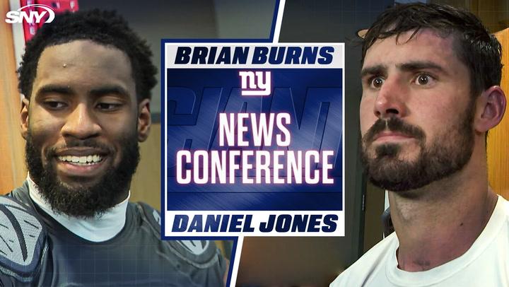 Brian Burns and Daniel Jones discuss the Giants' defense, Week 1 hopes, and adjusting to NYC.