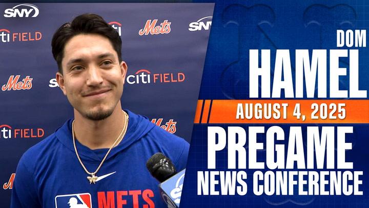 Mets rookie Dom Hamel on his first major league call-up