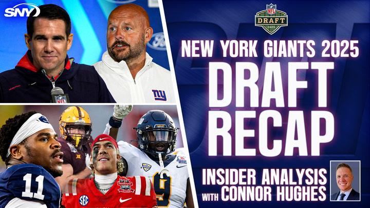 Connor Hughes analyzes the Giants' 2025 NFL Draft picks, featuring Abdul Carter and Jaxson Dart.