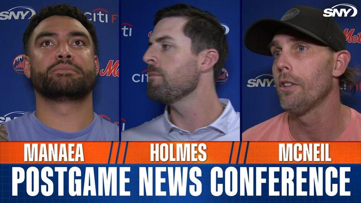 Sean Manaea says it's 'good to be back' with Mets, Jeff McNeil evaluates his first half of season