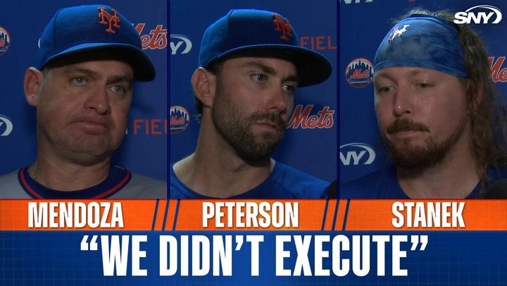 Carlos Mendoza on decision to pull David Peterson, Ryne Stanek on command issues in Mets loss