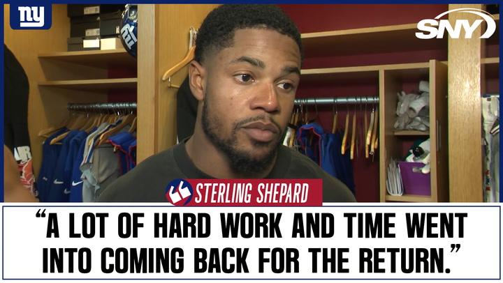 Sterling Shepard discusses injury comeback, opening game against Cowboys