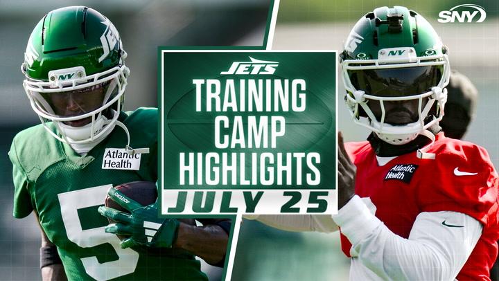 Jets Training Camp Highlights | Garrett Wilson, Tyrod Taylor, Justin Fields | 7/25/25