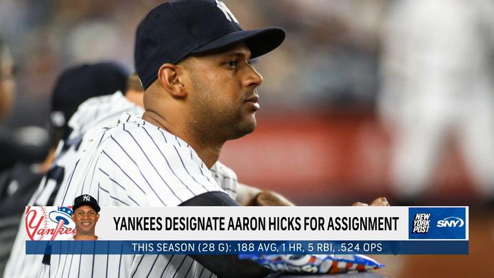 Yankees part ways with outfielder Aaron Hicks