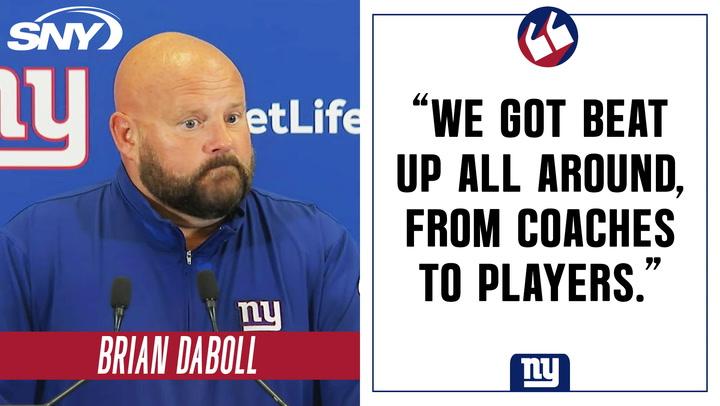 Giants head coach Brian Daboll addresses team's 40-0 defeat to the Cowboys
