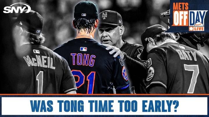 Were the Mets forced to call up Jonah Tong before he was ready? | Mets Off Day Live