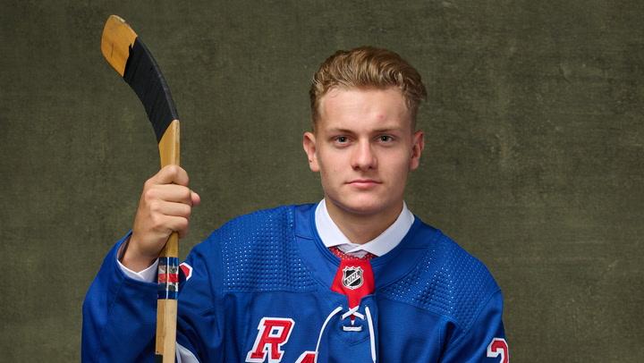 Rangers introduce draft pick Adam Sýkora and his charisma shines through