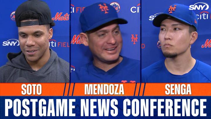 Juan Soto on multi-home run game, Carlos Mendoza on Kodai Senga's outing in Mets win