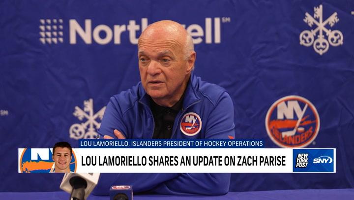 Lou Lamoriello shares an update on Zach Parise and the 2023-24 preseason camp