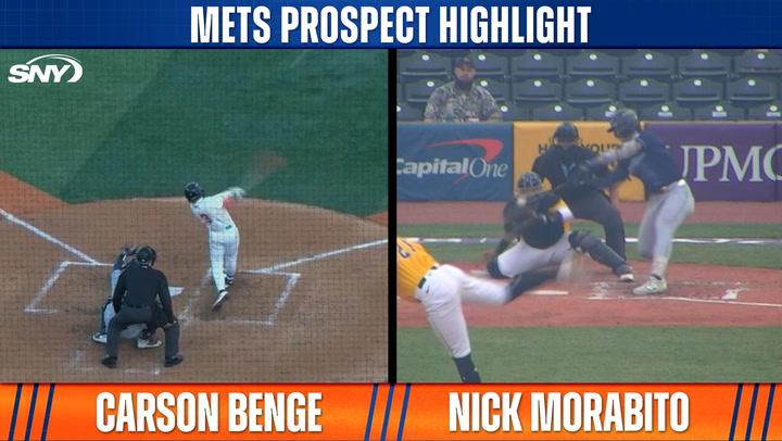 Mets Prospects Highlights: Carson Benge batting, Nick Morabito in action on 4/29/25.