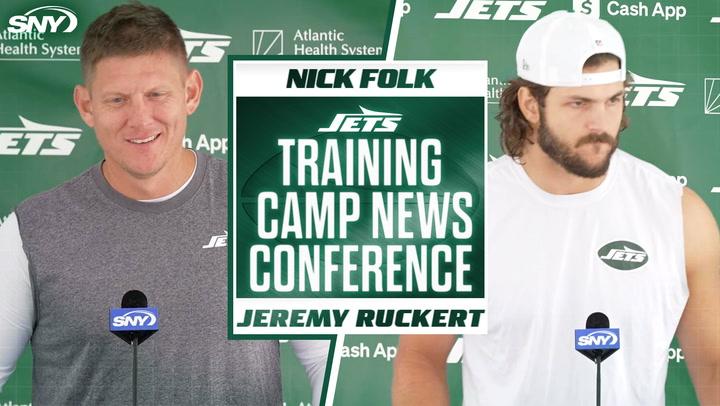 Jets kicker Nick Folk talks return, tight end Jeremy Ruckert on new team culture