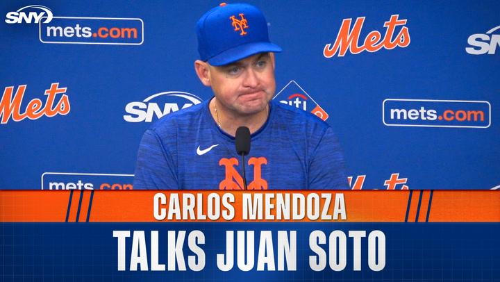 Carlos Mendoza explains Juan Soto's absence from the Mets' lineup vs Pirates