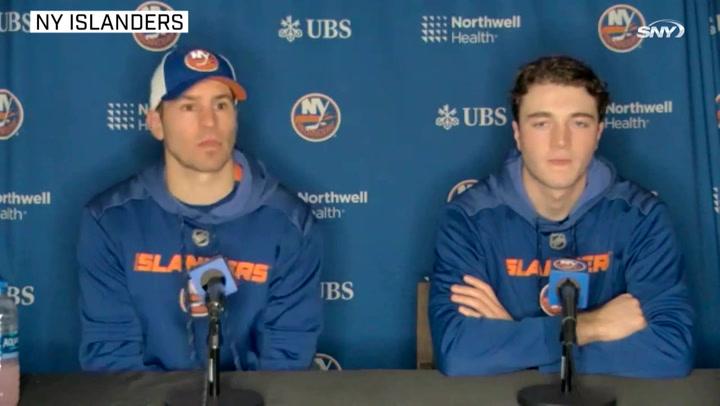 Zach Parise & Noah Dobson talk Barry Trotz return, how Chara helped | Islanders News Conference