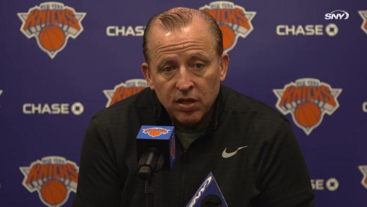 Tom Thibodeau on how team will adjust after loss to Raptors | Knicks News Conference