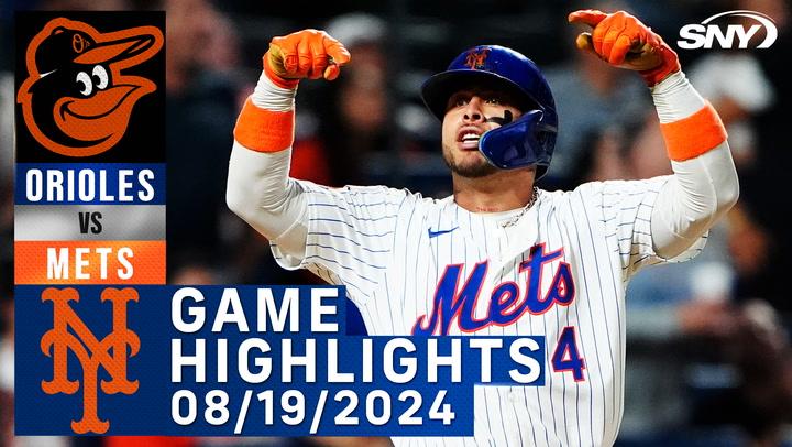 Francisco Alvarez celebrates his walk-off home run; Mets win vs. Orioles (08/19/24) | Highlights.