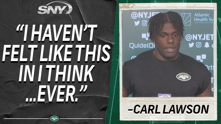 Jets DE Carl Lawson details recovery from Achilles injury, says he hasn't felt this good since college | Jets News Conference