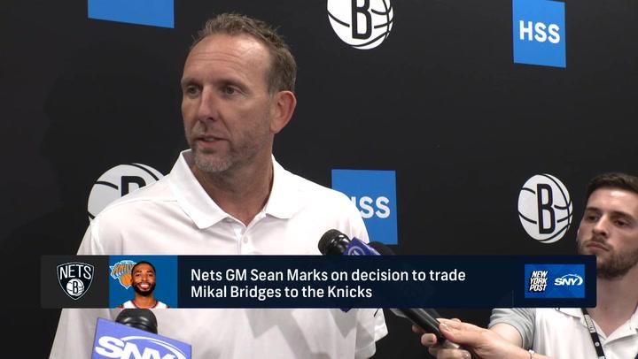 Sean Marks speaking to media