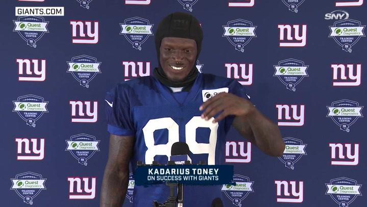 Kadarius Toney on recent success with the Giants | Giants News Conference