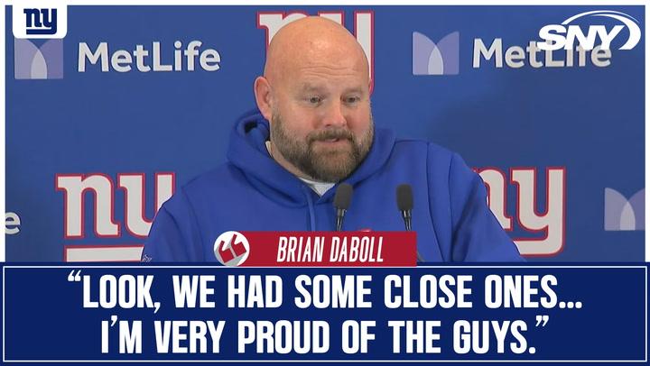 Brian Daboll wraps up the Giants' season after their Week 18 win over the Eagles