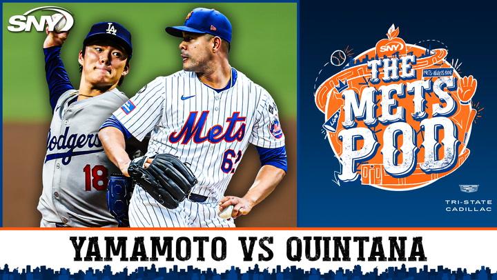 Mets vs Dodgers NLCS Game 4: Pitchers Yamamoto vs Quintana previewed on The Mets Pod.