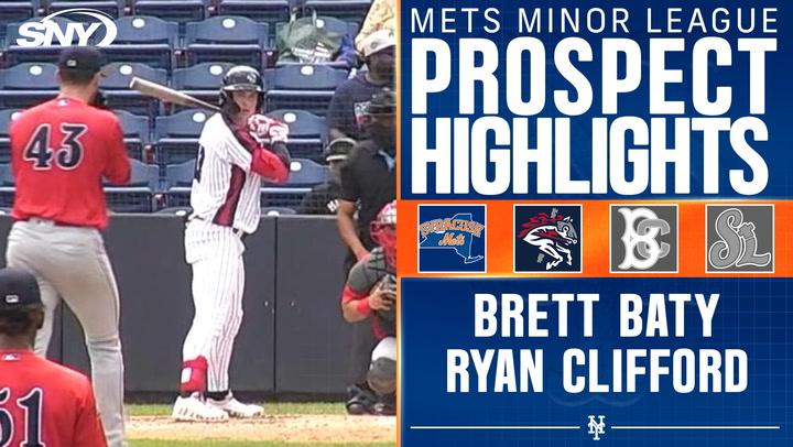 Mets farm system stars Brett Baty and Ryan Clifford shine with long homers and big performances.