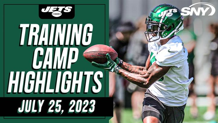 Aaron Rodgers connects with Corey Davis, Mekhi Becton and Quinnen Williams get in reps at camp on Tuesday | Jets Highlights